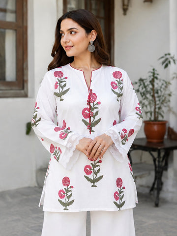 Block Printed Short Kurti
