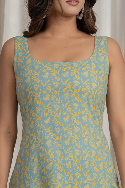 Olive Green Corset Designer Kurta