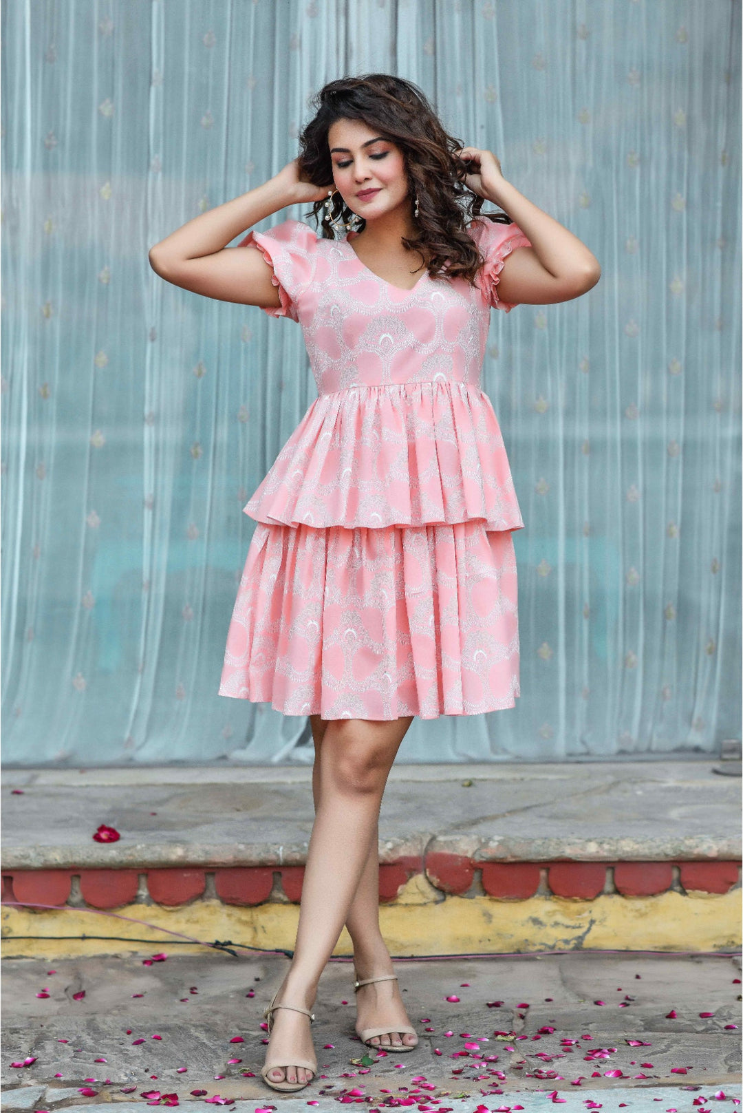Anastay Pink Comfortable Ethnic Dress