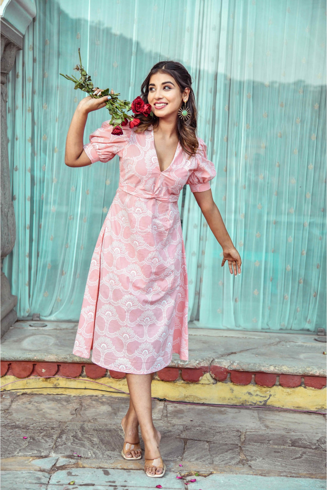 Anastay Pink Comfortable Ethnic Dress