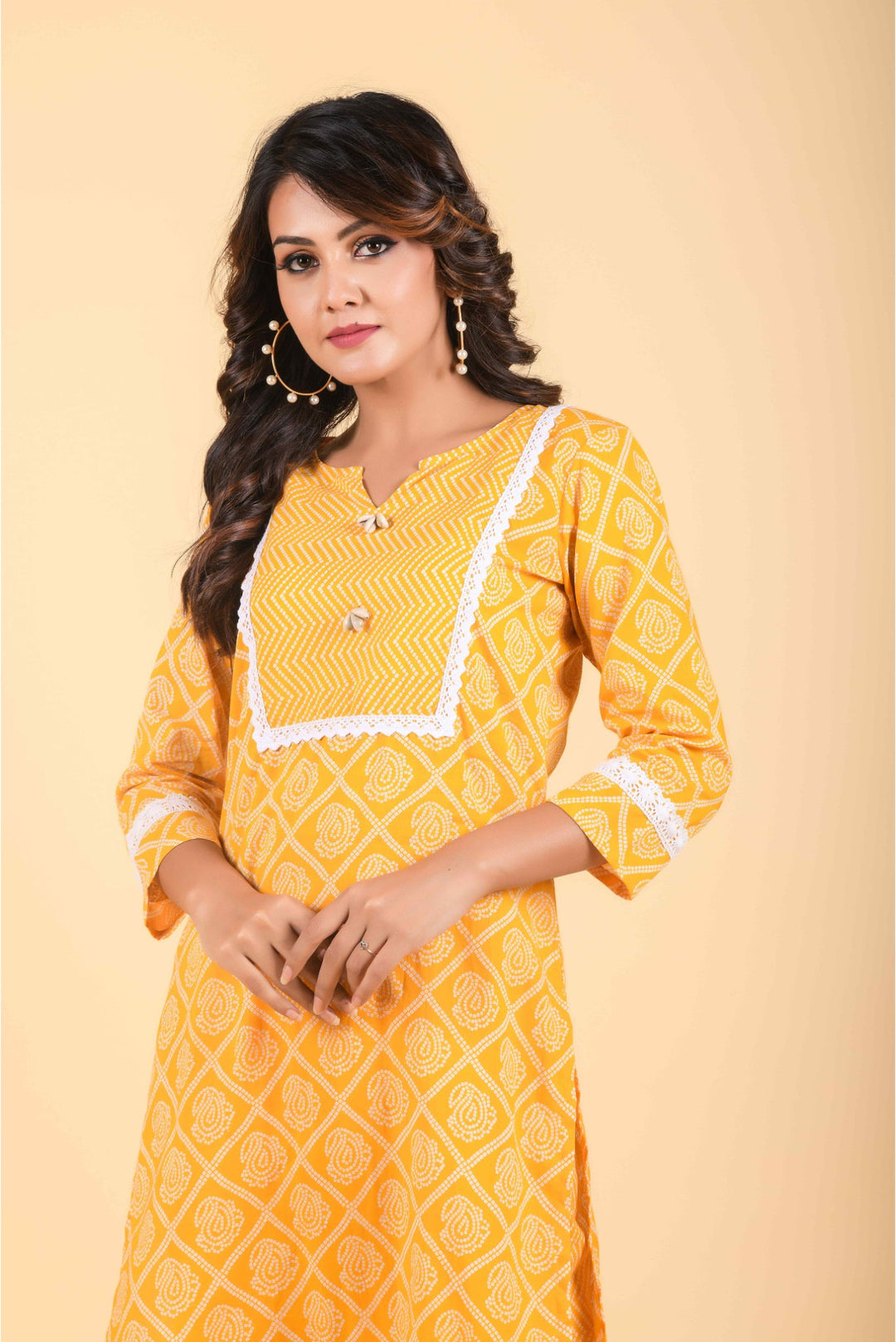 Anastay Mustard Yellow Straight fit Kurta Set